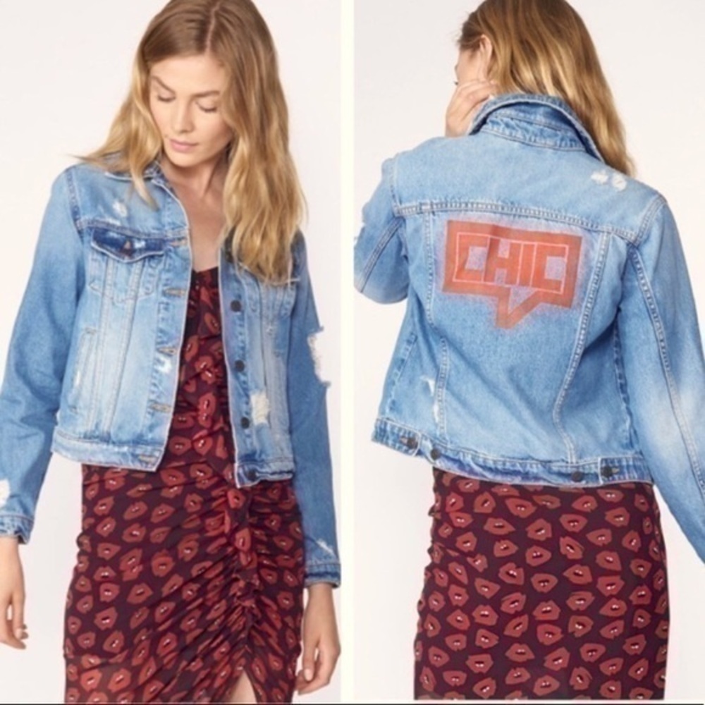 RARE Veronica Beard Cara Chic Jean Jacket - Picture 2 of 9